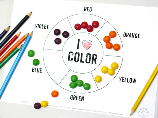 Printable Color Wheel