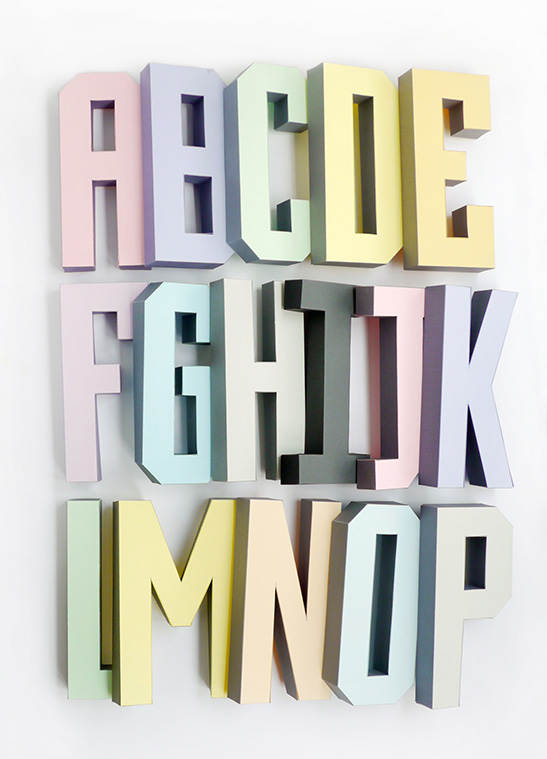 3D Alphabet Templates — image 1