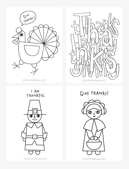 Thanksgiving Coloring Pages