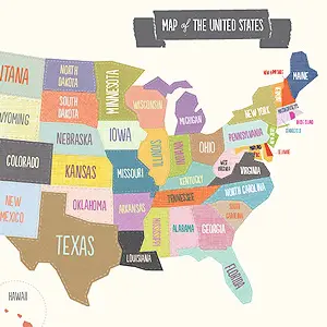 Map of the United States