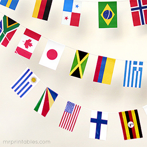 100 World Map Flag